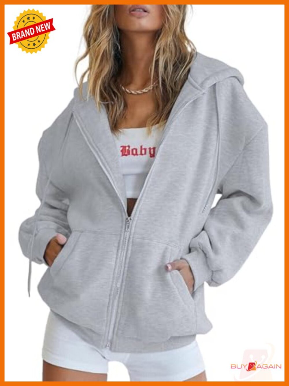 PRETTYGARDEN Women's Zip Up Hoodie Sweatshirt Fleece Lined Pockets